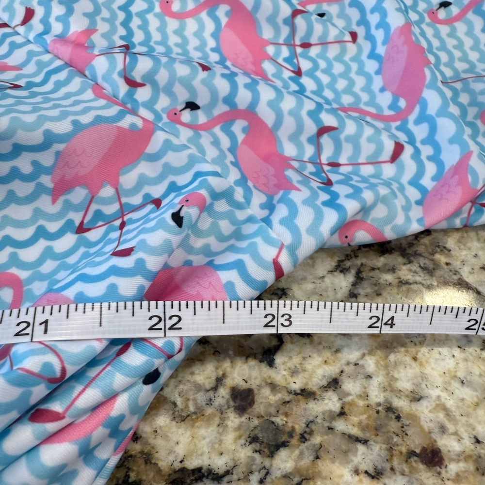 Sassy Stitches preppy wrap dress flamingo & wave polka dot SZ 2XL - Picture 8 of 13